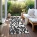 Addison Rugs Chantille Black 2'3" x 7'6" Runner Room Scene