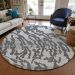 Addison Rugs Chantille Gray 8'0" x 8'0" Round Room Scene