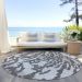 Addison Rugs Chantille Gray 8'0" x 8'0" Round Room Scene