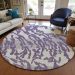 Addison Rugs Chantille Purple 8'0" x 8'0" Round Room Scene