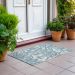 Addison Rugs Chantille Teal 1'8" x 2'6" Room Scene