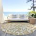 Addison Rugs Chantille Gold 8'0" x 8'0" Round Room Scene