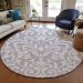 Addison Rugs Chantille Lavender 8'0" x 8'0" Round Room Scene