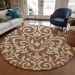 Addison Rugs Chantille Paprika 8'0" x 8'0" Round Room Scene