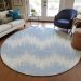 Addison Rugs Chantille Sky 8'0" x 8'0" Round Room Scene
