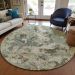 Addison Rugs Chantille Beige 8'0" x 8'0" Round Room Scene