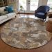 Addison Rugs Chantille Brown 8'0" x 8'0" Round Room Scene