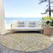 Addison Rugs Chantille Gold 8'0" x 8'0" Round Room Scene