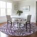 Addison Rugs Chantille Purple 8'0" x 8'0" Round Room Scene
