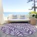 Addison Rugs Chantille Purple 8'0" x 8'0" Round Room Scene