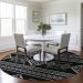 Addison Rugs Chantille Black 8'0" x 8'0" Round Room Scene