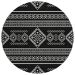 Addison Rugs Chantille Black 8'0" x 8'0" Round Collection