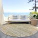 Addison Rugs Chantille Gold 8'0" x 8'0" Round Room Scene