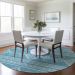 Addison Rugs Chantille Teal 8'0" x 8'0" Round Room Scene
