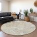 Addison Rugs Chantille Ivory 8'0" x 8'0" Round Room Scene
