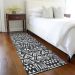 Addison Rugs Chantille Black 2'3" x 7'6" Runner Room Scene