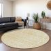 Addison Rugs Chantille Wheat 8'0" x 8'0" Round Room Scene