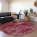 Addison Rugs Chantille Burgundy 8'0" x 8'0" Round Room Scene