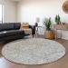 Addison Rugs Chantille Gray 8'0" x 8'0" Round Room Scene