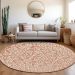 Addison Rugs Chantille Coral 8'0" x 8'0" Round Room Scene