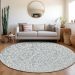 Addison Rugs Chantille Denim 8'0" x 8'0" Round Room Scene