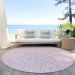 Addison Rugs Chantille Pink 8'0" x 8'0" Round Room Scene