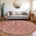 Addison Rugs Chantille Red 8'0" x 8'0" Round Room Scene