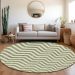 Addison Rugs Chantille Green 8'0" x 8'0" Round Room Scene
