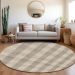 Addison Rugs Chantille Beige 8'0" x 8'0" Round Room Scene