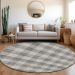 Addison Rugs Chantille Gray 8'0" x 8'0" Round Room Scene