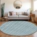Addison Rugs Chantille Teal 8'0" x 8'0" Round Room Scene