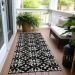 Addison Rugs Chantille Black 2'3" x 7'6" Runner Room Scene