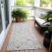 Addison Rugs Chantille Silver 2'3" x 7'6" Runner Room Scene