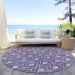 Addison Rugs Chantille Purple 8'0" x 8'0" Round Room Scene