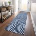 Addison Rugs Chantille Blue 2'3" x 7'6" Runner Room Scene
