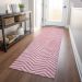 Addison Rugs Chantille Pink 2'3" x 7'6" Runner Room Scene