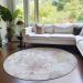 Addison Rugs Chantille Ivory 8'0" x 8'0" Round Room Scene