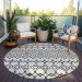 Addison Rugs Chantille Ivory 8'0" x 8'0" Round Room Scene