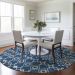 Addison Rugs Chantille Navy 8'0" x 8'0" Round Room Scene
