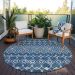 Addison Rugs Chantille Navy 8'0" x 8'0" Round Room Scene