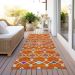 Addison Rugs Chantille Orange 2'3" x 7'6" Runner Room Scene
