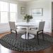 Addison Rugs Chantille Black 8'0" x 8'0" Round Room Scene