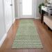 Addison Rugs Chantille Green 2'3" x 7'6" Runner Room Scene