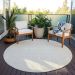 Addison Rugs Chantille Ivory 8'0" x 8'0" Round Room Scene