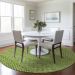 Addison Rugs Chantille Lime 8'0" x 8'0" Round Room Scene