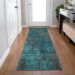 Addison Rugs Chantille Teal 2'3" x 7'6" Runner Room Scene