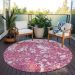 Addison Rugs Chantille Blush 8'0" x 8'0" Round Room Scene
