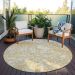 Addison Rugs Chantille Gold 8'0" x 8'0" Round Room Scene