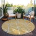 Addison Rugs Chantille Gold 8'0" x 8'0" Round Room Scene