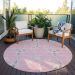 Addison Rugs Chantille Pink 8'0" x 8'0" Round Room Scene